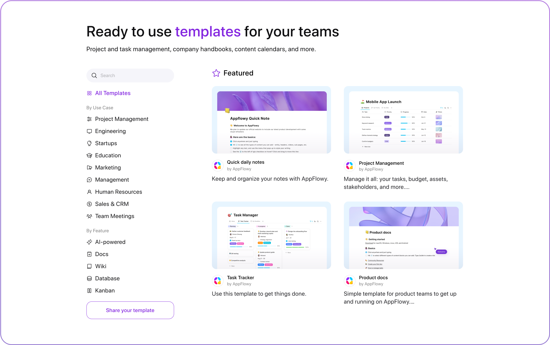 Templates Đa Dạng
